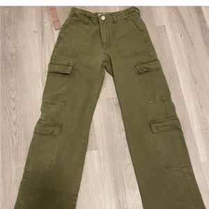 Zara green cargo pants